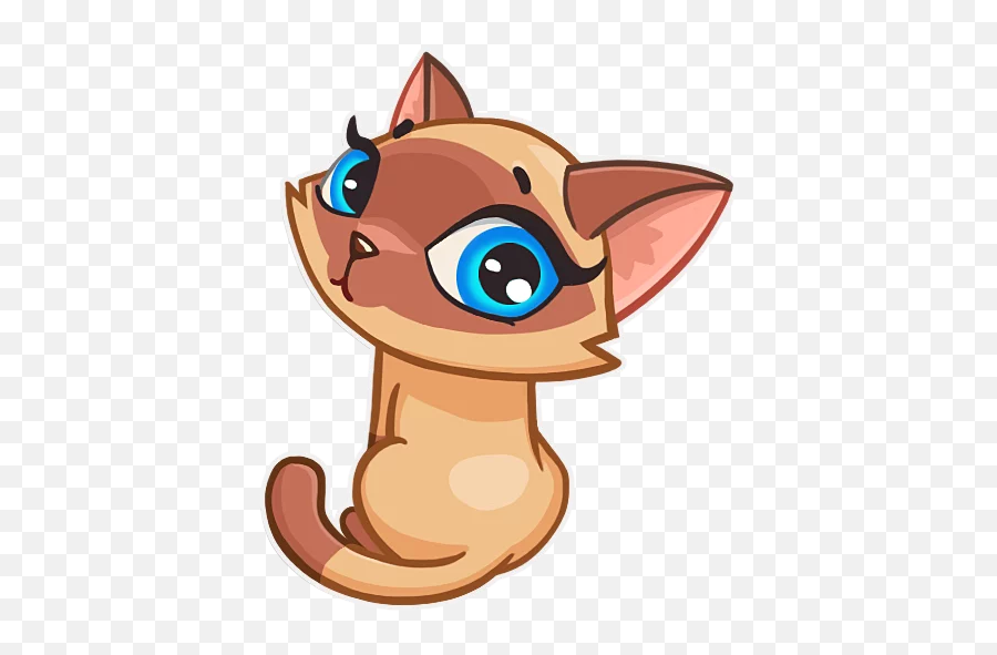 Siamese Kitty Emoji,Siamese Kitty Emoticon