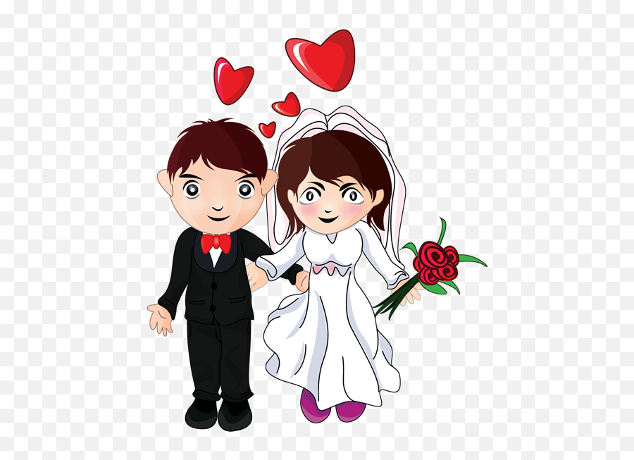 Bride And Groom Free To Use Clipart - Clipartix Emoji,Home And Bride Emoji