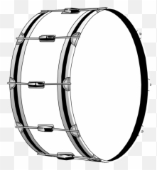 Bass Drums Snare Drums Clip Art - Silhouette Drum Clip Art Emoji,Snare Drum Emoji