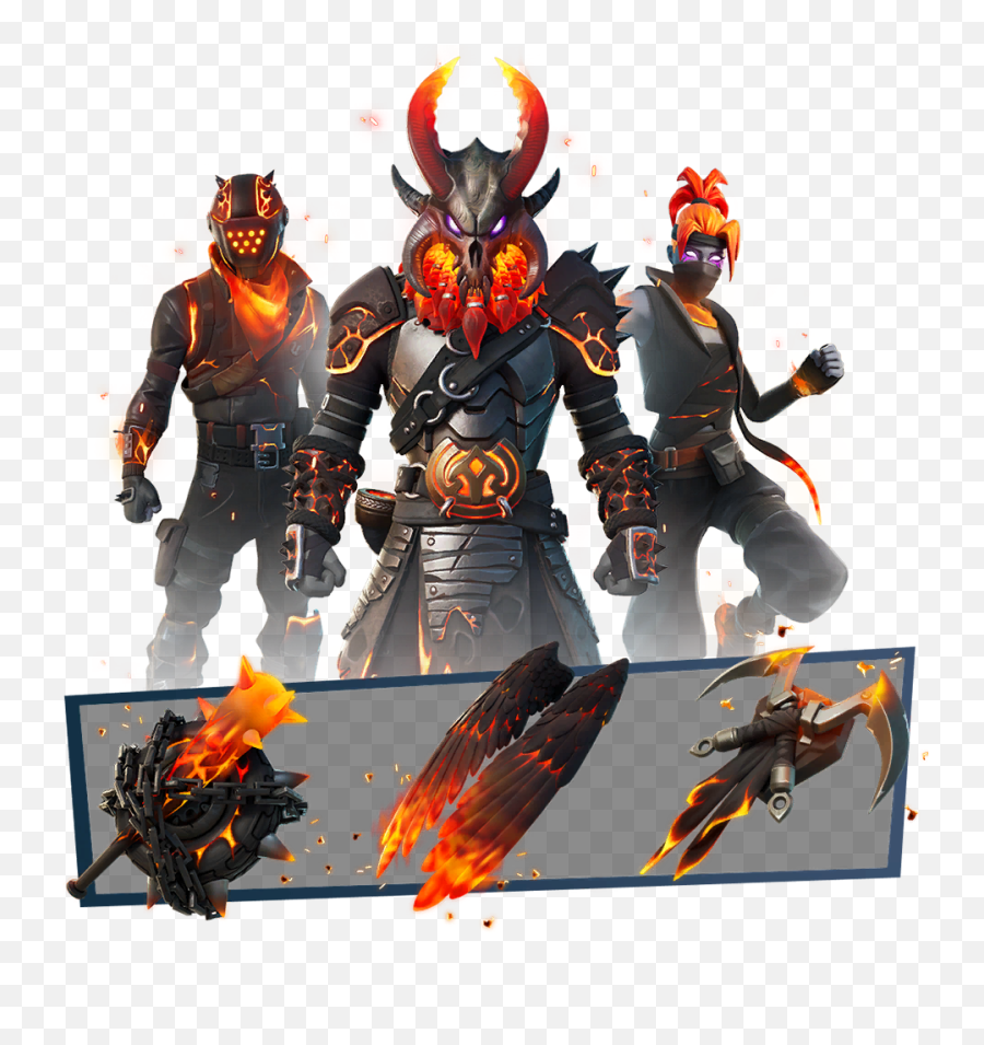 Fortnite Magma Masters Pack Item Bundle - Png Pictures Images Emoji,Pack De Emojis Png