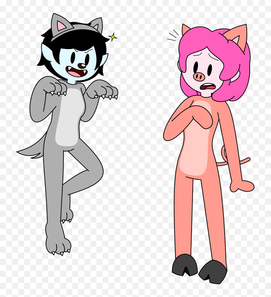 Marceline In A Wolf Costume As A Big Bad Wolf And Princess Emoji,Large I Am So Bad Emoji