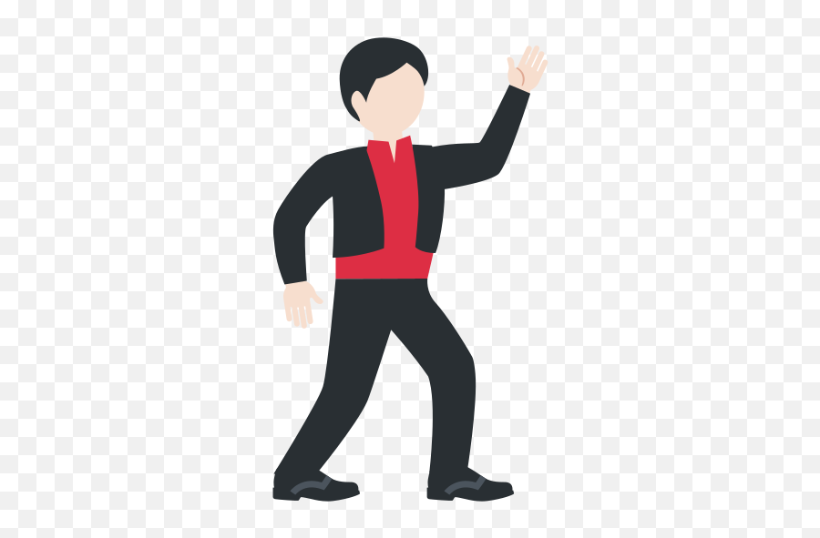 Man Dancing Light Skin Tone Emoji,Bussiness Man Emoji