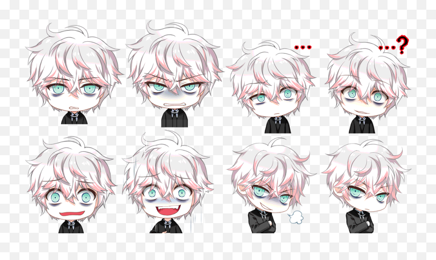 The Spriters Resource - Mystic Messenger Saeran Emojis,Messenger Emoji