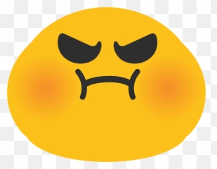 Emoji Angry Face Android Emoticon Sms - Angry Pouting Emoji,Android Emoji