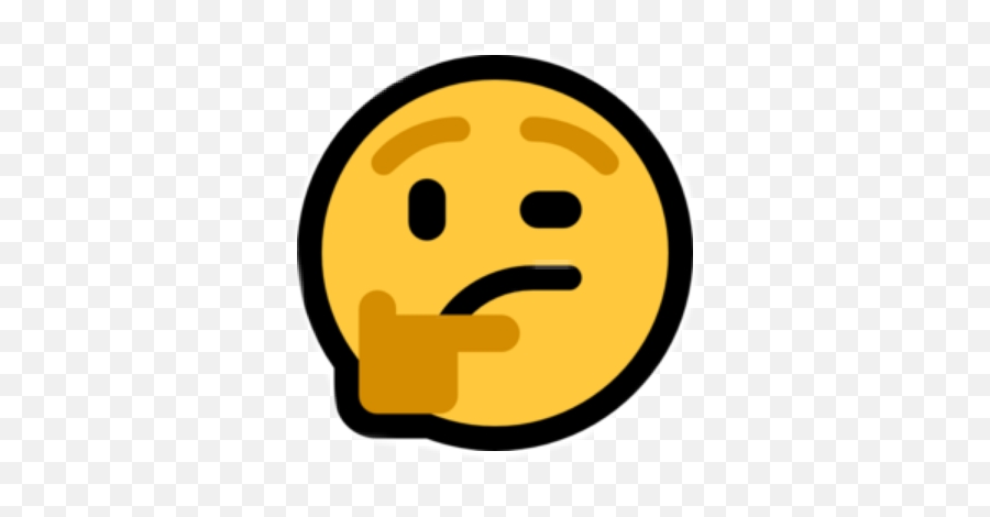 Download Ms Thinking - Emoji Qui Réfléchit Png Image With No Microsoft Thinking,Thinking Emoticon