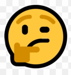 Download Ms Thinking - Emoji Qui Réfléchit Png Image With No Microsoft Thinking,Thinking Emoticon