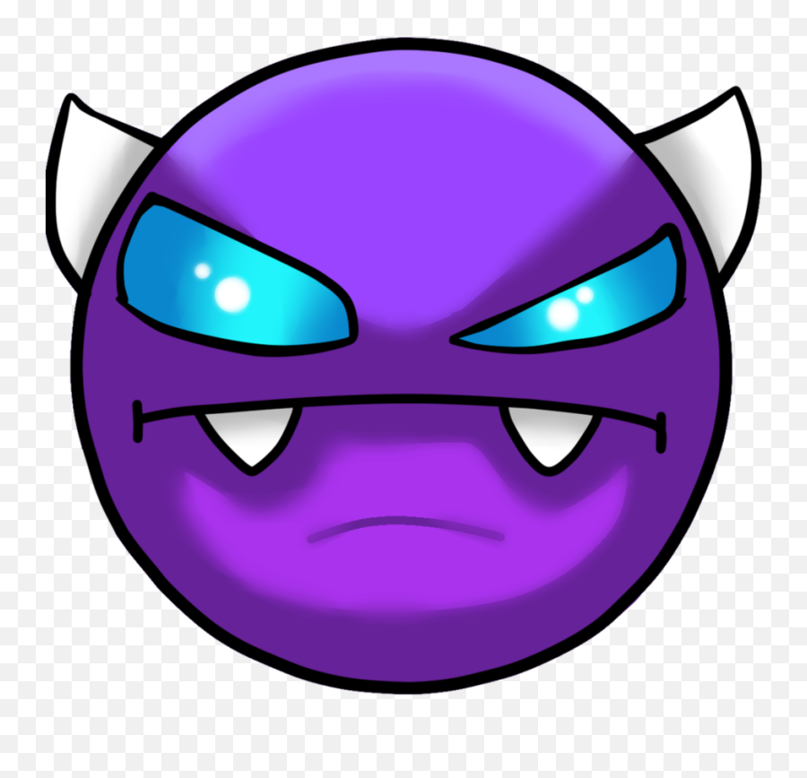 Geometry Dash Insane Demon Face Png - Fictional Character Emoji,Insane Emoticon