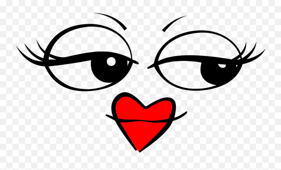 Comic Characters Emoji Emoticon - Free Vector Graphic On Pixabay Female Smiley Face Png,Heart Face Emoji