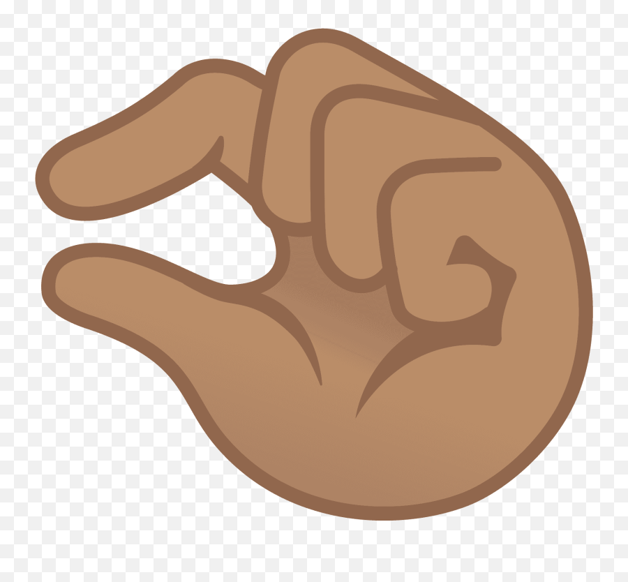 Pinching Hand Medium Skin Tone Emoji - Mano Pellizcando,Emoji De Mano