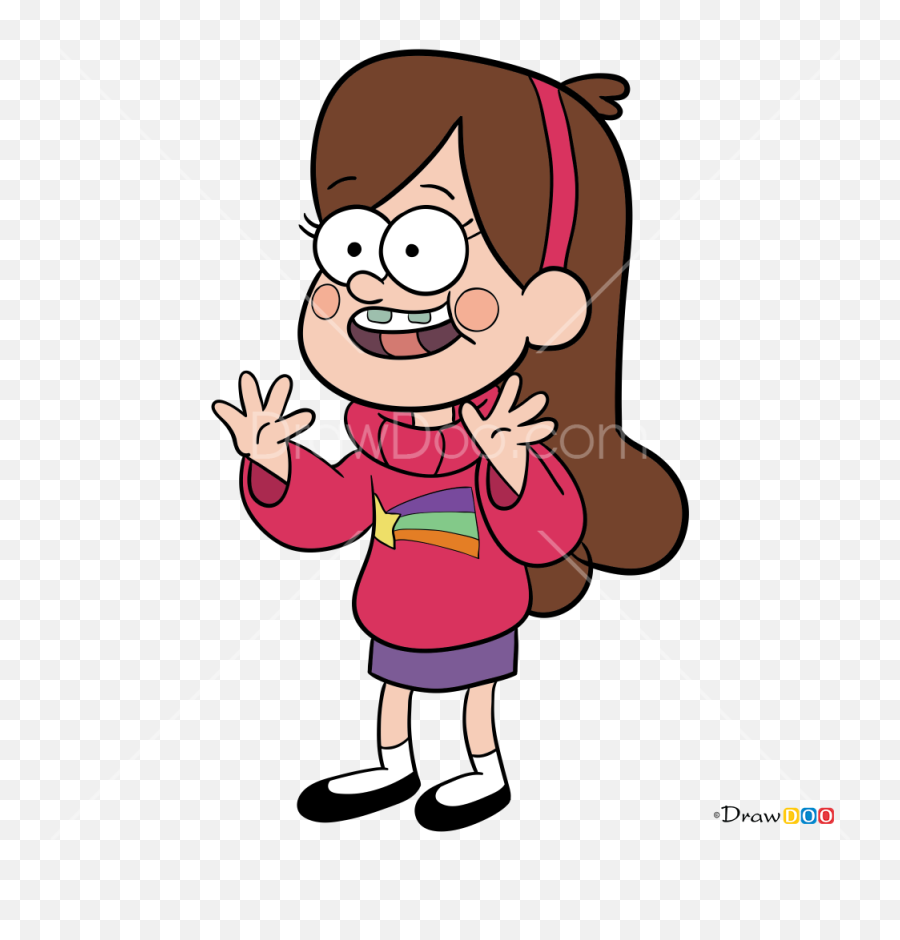 How To Draw Mabel Pines Gravity Falls - Draw A Gravity Falls Mabel Emoji,Gravity Falls Emoji