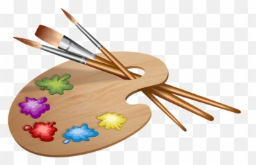 Paint Palette Clipart - Color And Brush Png Emoji,Palette Emoji