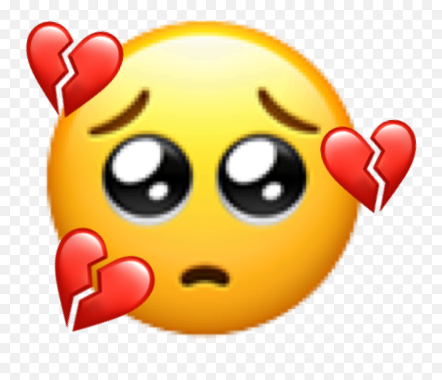 Coeur Cœur Triste Sad Love Hard Sticker By Milla - Cute Emoji Gif,Hard On Emoticon
