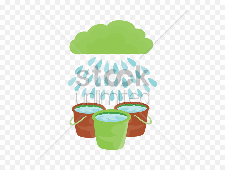 Water Bucket Rain Clipart - Save Rain Water Clipart Emoji,Bucket Of Water Emoji