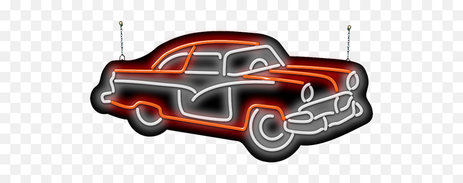 Classic Car Neon Sign Neon Signs Classic Cars Neon - Automotive Paint Emoji,Car Car P House Emoji