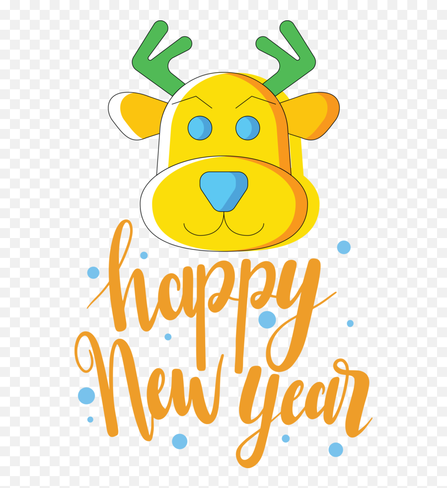 New Year Smiley Yellow Dog For Happy New Year 2021 For New - Happy Emoji,Happy Hanukkah Emoticons