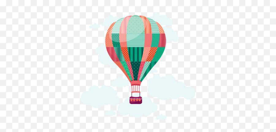 Hot Air Balloon Wall Sticker - Hot Air Balloon Sticker Emoji,Hot Air Balloon Emoji
