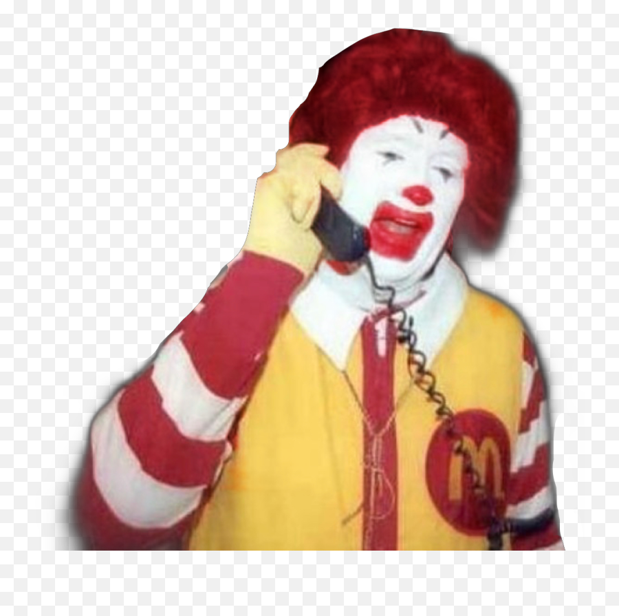 Ronald Mcdonald Sticker - Ronald Mcdonalds On The Phone Emoji,Ronald Mcdonald Emoji