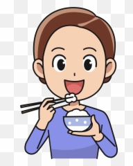 Japanese Clipart Rice Japanese - Eat Clipart Emoji,Eating Sushi Animated Emoticon