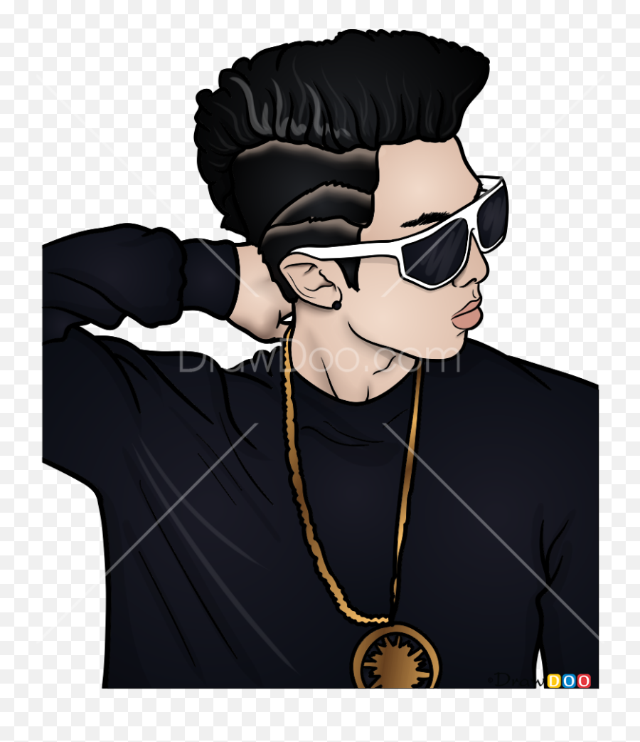 How To Draw Rap Monster Bangtan Boys - Rapper Boy Pic Cartoon Emoji,Rapper Letter Emojis