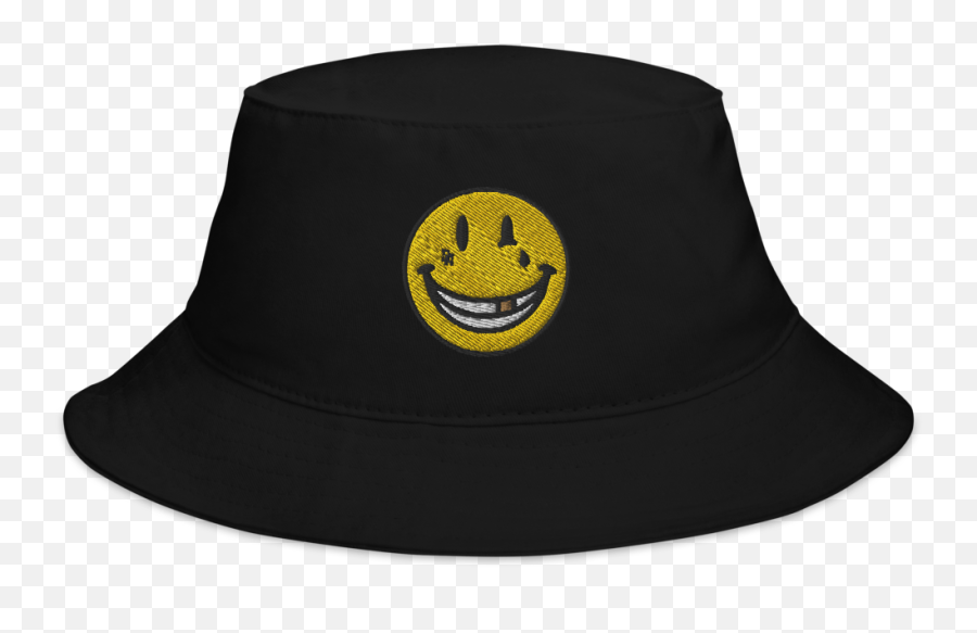 Embroidered Smiley Bucket Hat 4 - Bucket Hat Emoji,Boonies Emoticon