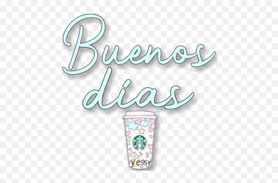 Sticker Maker - U2022buenos Díastardesnoche Starbucks Template Emoji,Buenas Noches Con Emojis