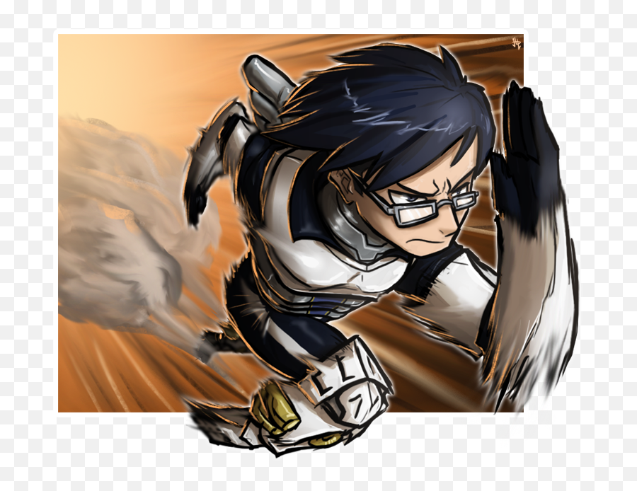 Qst - Quests Tenya Iida Running Fanart Emoji,Emotion Bomb Tv Trope