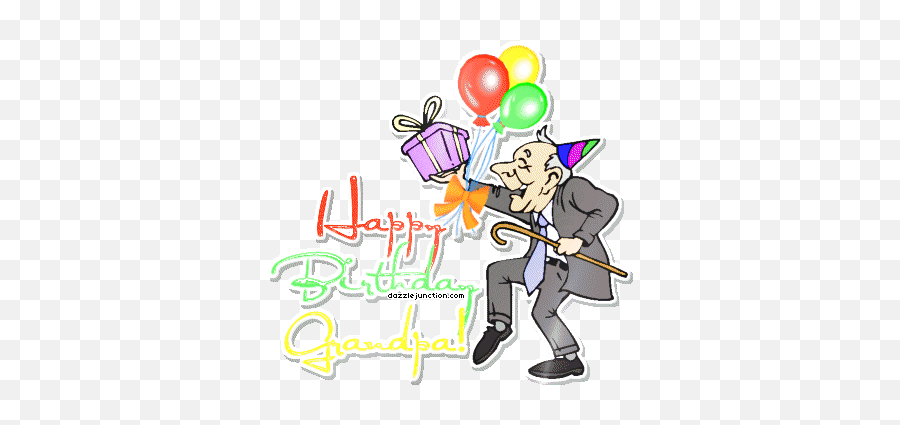 Happy Birthday Grandpa Funny Quotes Quotesgram - Funny Happy Birthday Grandpa Gif Emoji,Funny Birthday Emoticon