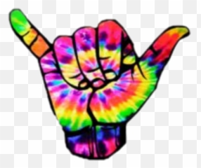 Ok Hello Emoji Hand Sticker By - Hang Loose Tie Dye,Ok Hand Emoji