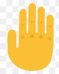Raised Back Of Hand Emoji Clipart - Emoji Png,Raise Your Hand Emoji