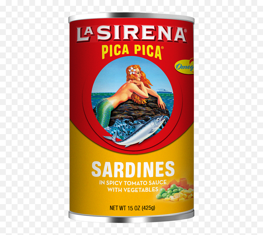 Sardines Pica Pica Vegetables 15oz U201cla Sirenau201d 2857101017 - Product Label Emoji,Emotions Para Plaquinhas Malhando