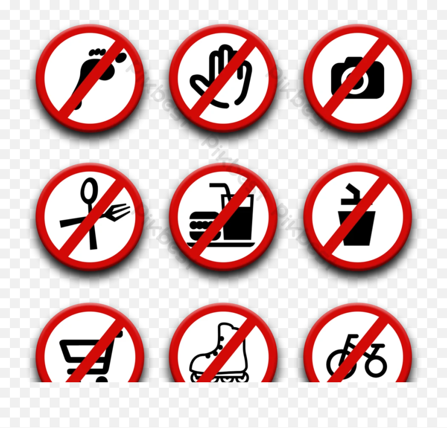 Prohibition Sign Psd Free Download - Pikbest Emoji,Prohibition Of Emoticons