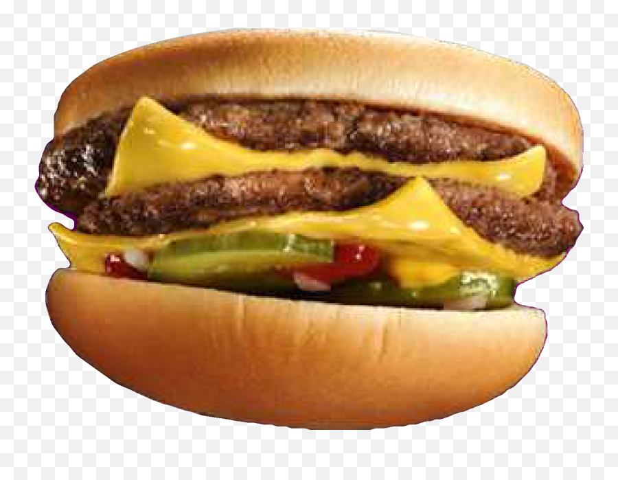 Download Hd Down Double Cheeseburger - Upside Down Burger Upside Down Burger Emoji,Mcdonalds Emoji