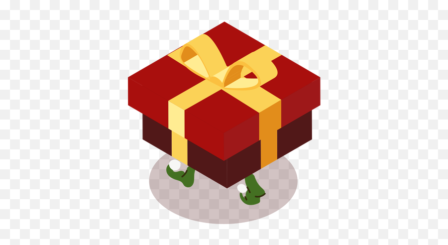 Caja De Elfo Arco Regalo Isométrico - Descargar Pngsvg Duendes Png Navidad Trabajando Emoji,Emoticon Calcetin