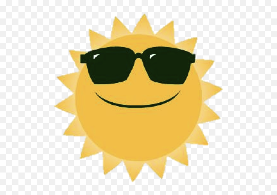 Sun With Sunglasses Png - Clip Art Library Sunglasses Clipart Sun Emoji,Emoticons For Sunshine