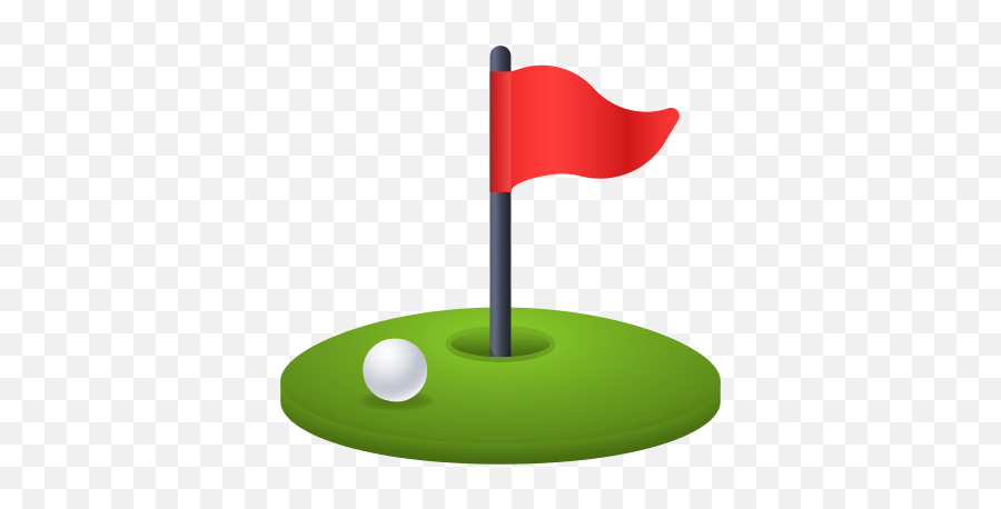 Flag In Hole Icon - For Golf Emoji,Golf Emoji