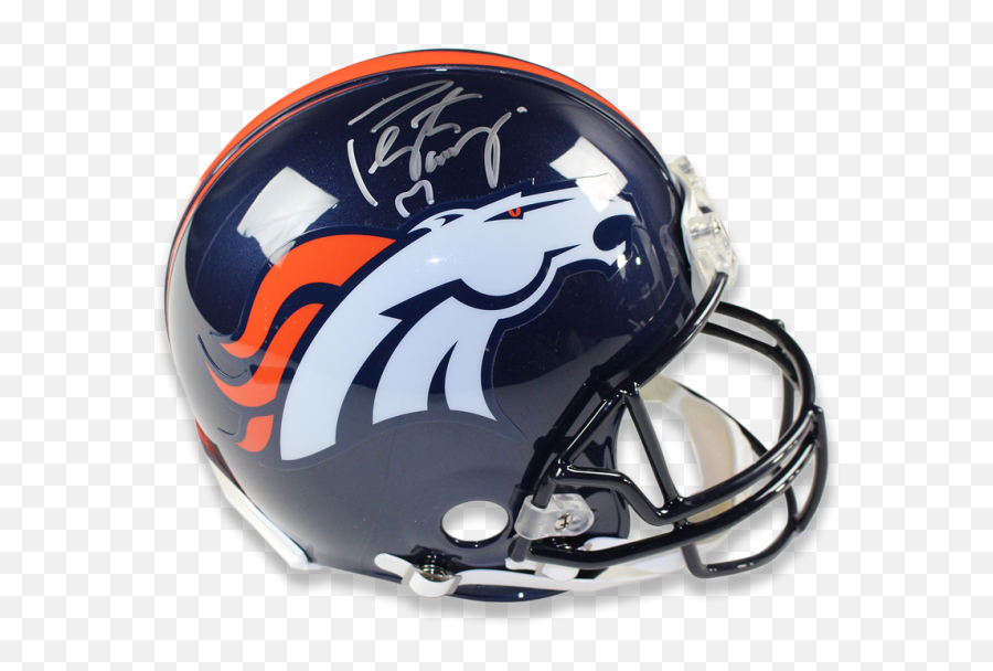 Peyton Manning Signed Full - Size Denver Broncos Helmet Broncos Emoji ...