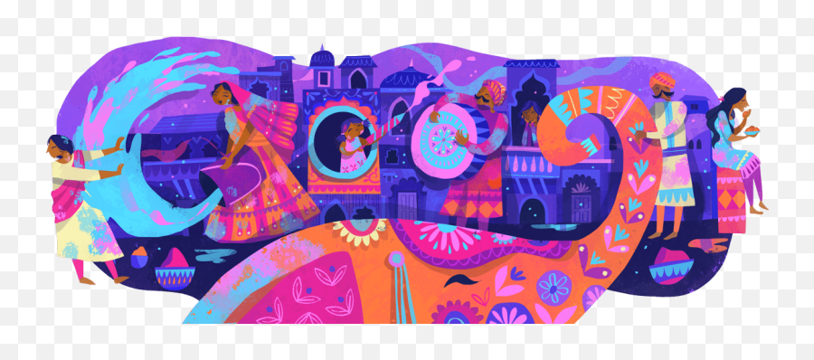 Culture - Holi Google Doodle 2019 Emoji,Miss Brasil Be Emotion 2019