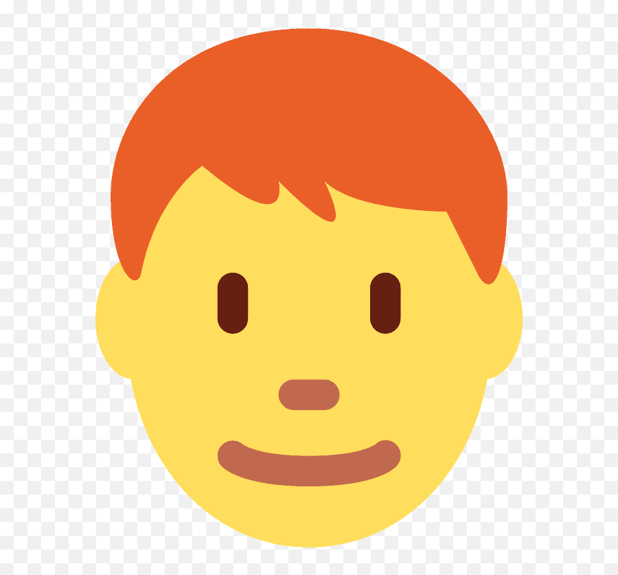 Red Hair Emoji Meaning With - Transparent Cartoon Man Red Hair,Beard Emoji