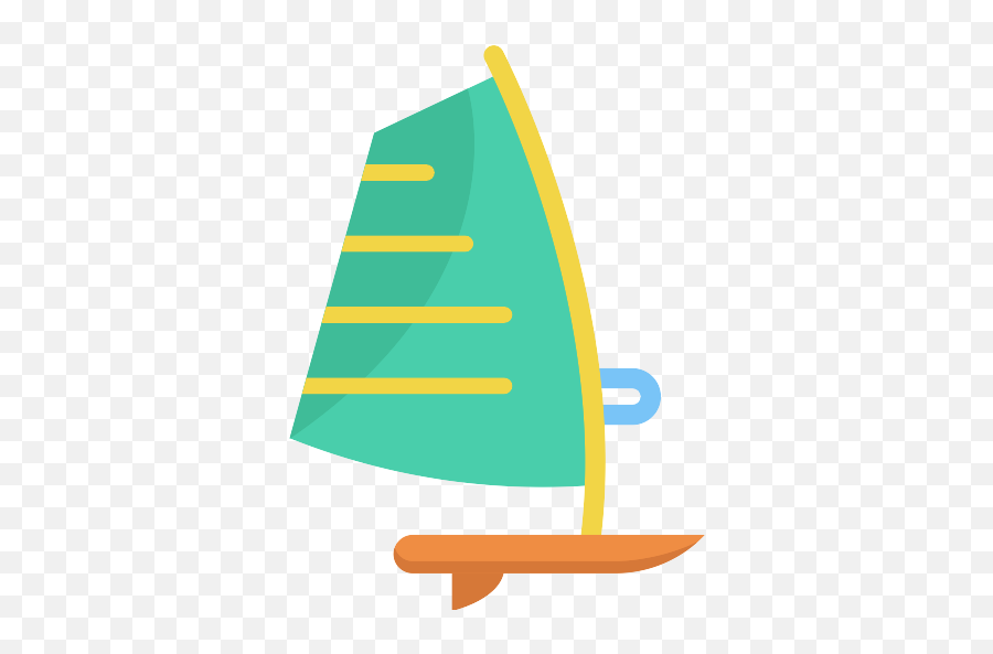 Windsurf Vector Svg Icon - Dinghy Sailing Emoji,Sailboat Emoji Outline