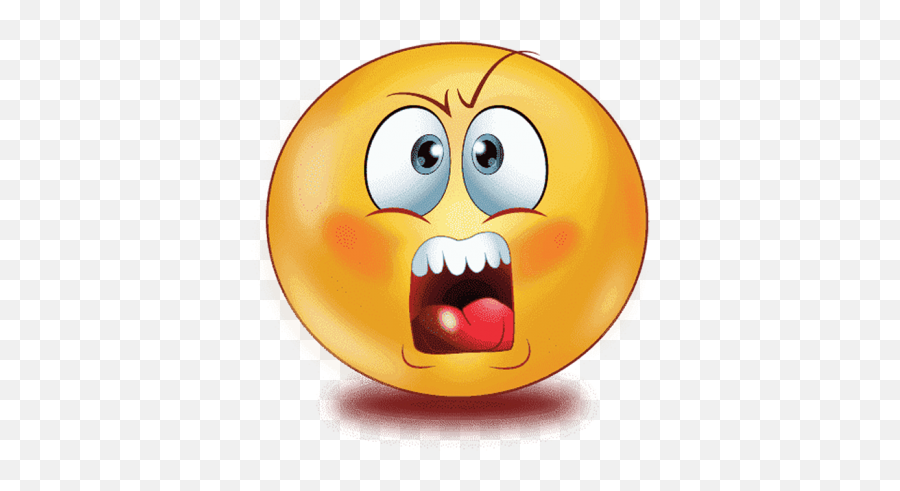 Angry Emoji Hq Png Transparent Images - Yourpngcom Emoji Scared Transparent Background,Emoticon For Sweat Type