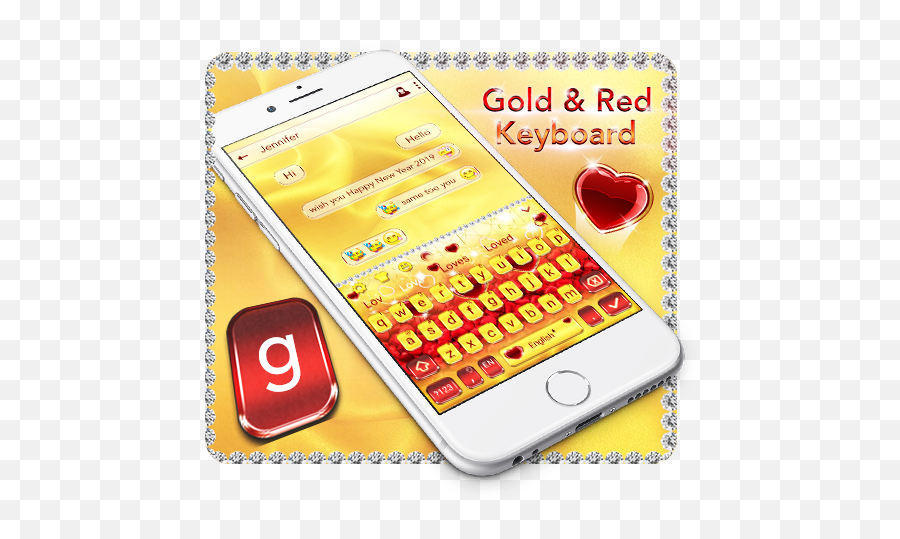 Golden Red Silk Keyboard Theme Apk 10001002 - Download Apk Iphone Emoji,How To Comment Emojis On Instagram Samsung Galaxy S5