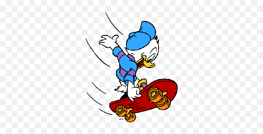 Disney Skateboard Clip Art Images - Skateboard Clipart Gif Emoji,Huey Emoji