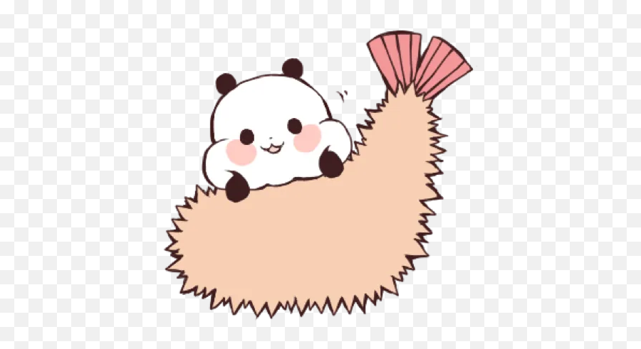 Yururin Panda 3 By Drwww - Sticker Maker For Whatsapp Emoji,Shrimp In Shrimp Emoji