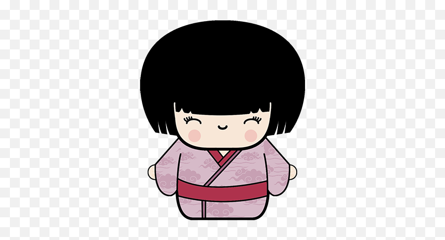 Kokeshi Animated Japanese Dolls By Batsu - Traditional Emoji,Japanese Dolls Emoji