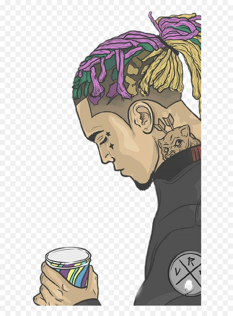 Lilpump Lil Pump Sticker Sticker - Rappers Cartoon Wallpaper Green Emoji,Lil Pump Emoji