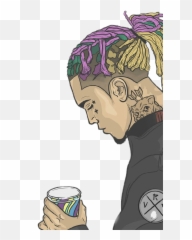 Lilpump Lil Pump Sticker Sticker - Rappers Cartoon Wallpaper Green Emoji,Lil Pump Emoji