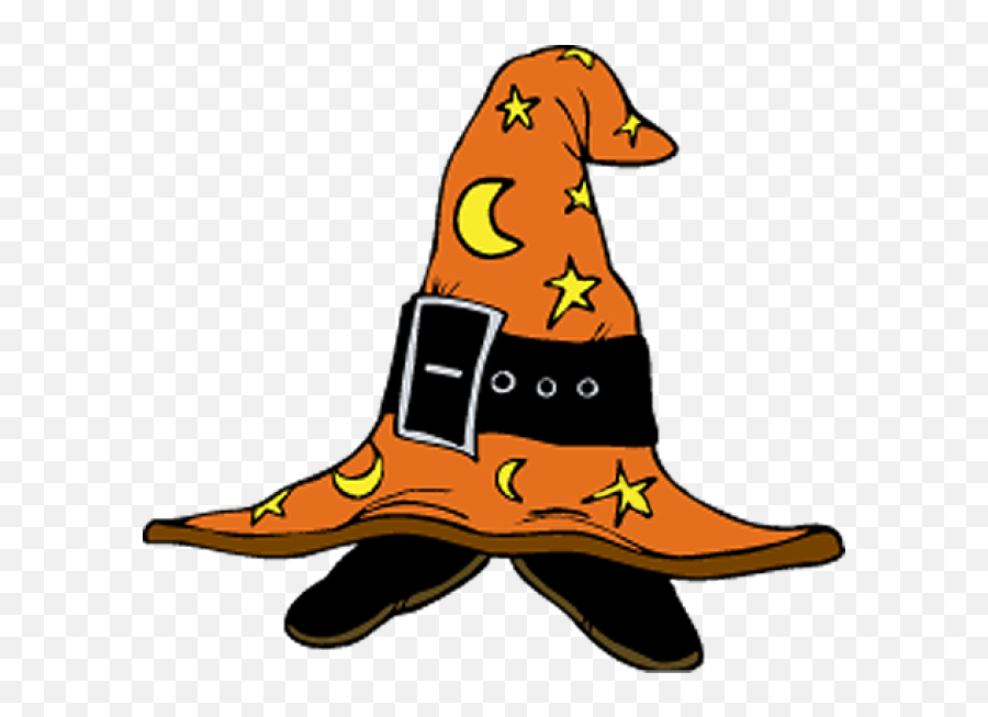 Clip Art Of Hat Halloween - Clip Art Library Hat On Feet Clipart Emoji,Witches Hat Emoji