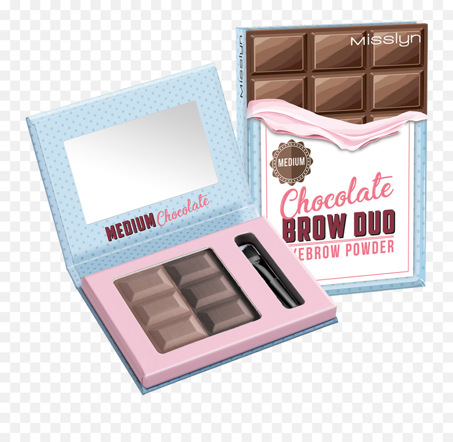 Allvendors - Misslyn Chocolate Brow Duo Eyebrow Powder Emoji,Gossamer Emotion Creamy Lipstick