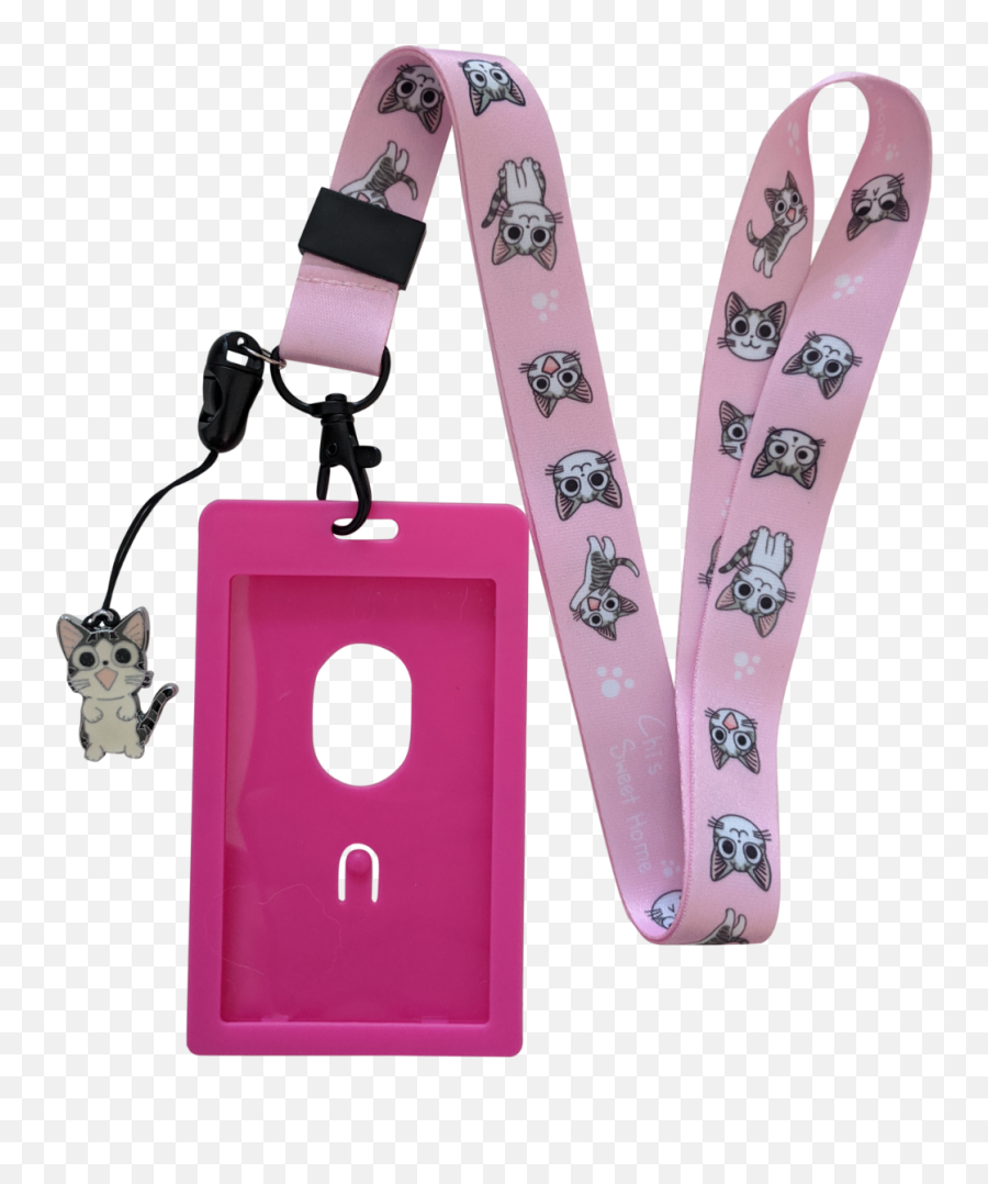 Cats Kitty Kitten Lanyard Id Badge Card - Solid Emoji,Emoji 2 Answers Super Mario