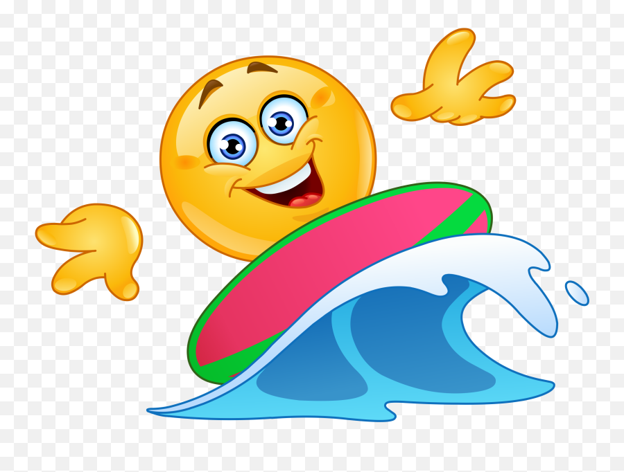 Surfing Emoji Decal - Emoji Surfing,Surfer Emoji Transparent